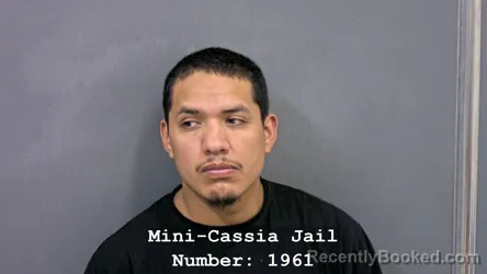Mugshot of JUNIOR DUARTE AGUILAR booked in Cassia County, Idaho on July 9, 2026