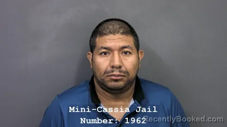 Mugshot of FRANCISCO HUMBERTO MARTINEZ-DIMAS booked in Cassia County, Idaho on July 9, 2026