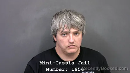 Mugshot of JACOB RYAN DELMAR booked in Cassia County, Idaho on July 9, 2026