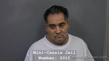 Mugshot of JUAN MANUEL RIOS booked in Cassia County, Idaho on July 9, 2026