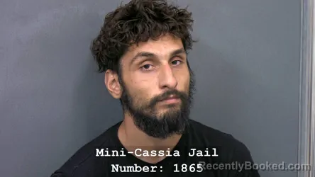 Mugshot of KEVIN OMAR GONZALEZ booked in Cassia County, Idaho on July 10, 2026