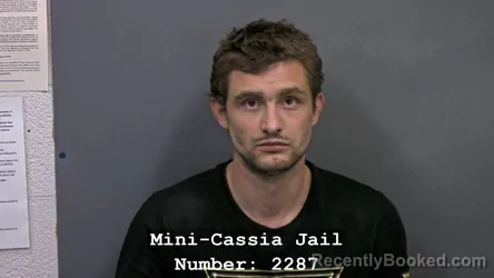 Mugshot of GABRIEL ALLEN CUNNINGHAM booked in Cassia County, Idaho on July 15, 2026