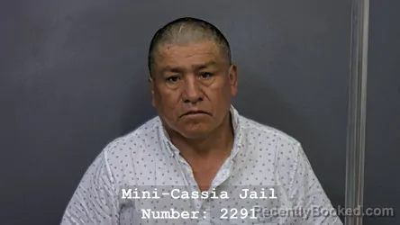 Mugshot of ANTONIO BASUALDO SOLORZANO booked in Cassia County, Idaho on July 15, 2026