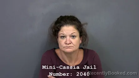 Mugshot of MELISSA DIANE BENDELE booked in Cassia County, Idaho on July 16, 2026