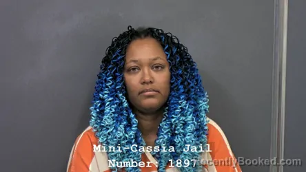 Mugshot of IESHA LIANA RISENMAY booked in Cassia County, Idaho on July 16, 2026
