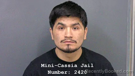 Mugshot of JEAM AQUINO-GAVILAN booked in Cassia County, Idaho on July 18, 2026