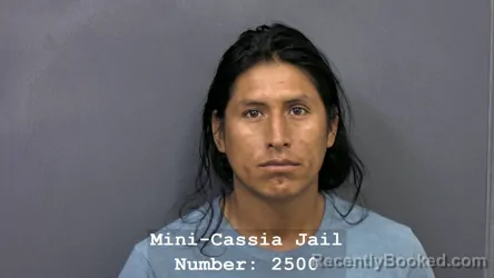 Mugshot of GABRIEL QUINONES CERRON booked in Cassia County, Idaho on July 20, 2026