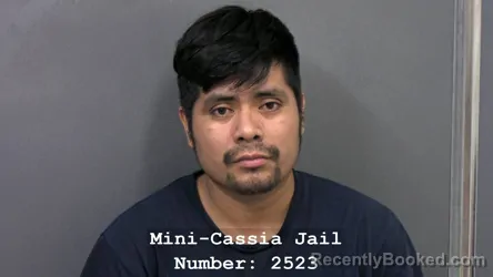 Mugshot of JOSE MANUEL HERNANDEZ GIRON booked in Cassia County, Idaho on July 21, 2026