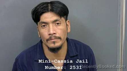 Mugshot of LENIN PEREZ-HERNANDEZ booked in Cassia County, Idaho on July 21, 2026