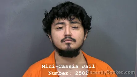 Mugshot of ISAIAH NOAH NORIEGA booked in Cassia County, Idaho on July 22, 2026