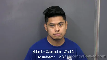 Mugshot of JOSE E MIRANDA ROMERO booked in Cassia County, Idaho on July 25, 2026