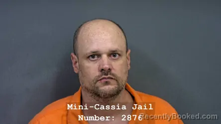 Mugshot of DEVIN DREW COON booked in Cassia County, Idaho on July 29, 2026