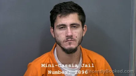 Mugshot of TYREL TAYLOR HENSLEY booked in Cassia County, Idaho on July 29, 2026