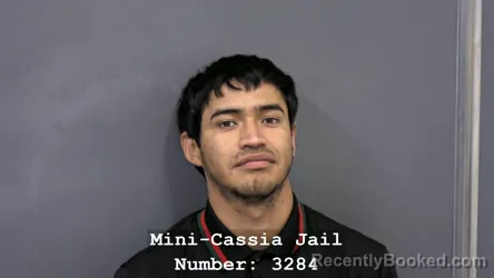 Mugshot of XXXX RODRIGUEZ-GARCIA booked in Cassia County, Idaho on August 4, 2026