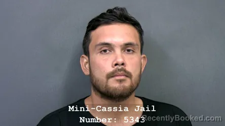 Mugshot of Xxxx Sanchez Garibaldi booked in Cassia County, Idaho on August 25, 2026