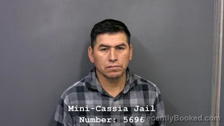 Mugshot of Xxxx Samaniego-De La Cruz booked in Cassia County, Idaho on August 31, 2026