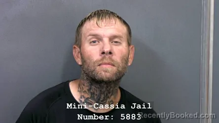 Mugshot of Xxxx Peters booked in Cassia County, Idaho on September 3, 2026