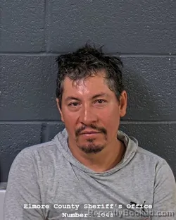 Mugshot of Israel Martines Rodriguez booked in Elmore County, Idaho on September 12, 2026