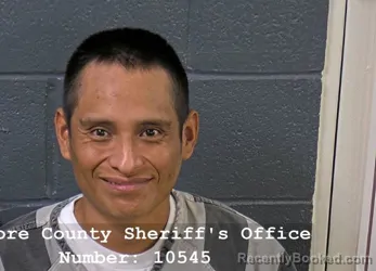 Mugshot of Gabriel Garcia-Pascasio booked in Elmore County, Idaho on August 20, 2026