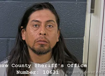 Mugshot of Rogelio Arzate-Pena booked in Elmore County, Idaho on August 22, 2026