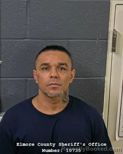Mugshot of Javier Lira-Juarez booked in Elmore County, Idaho on August 25, 2026