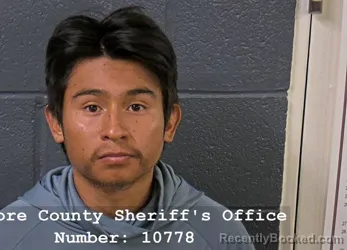 Mugshot of Luis Santiago Morales-Lascarez booked in Elmore County, Idaho on August 26, 2026