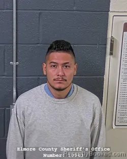 Mugshot of Alan Jesus Morales Magana booked in Elmore County, Idaho on August 31, 2026