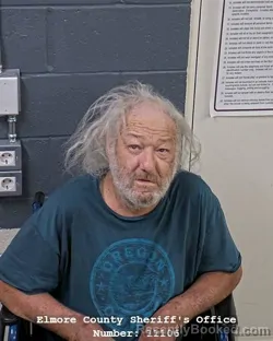 Mugshot of Kenneth Leo Thurman booked in Elmore County, Idaho on September 8, 2026