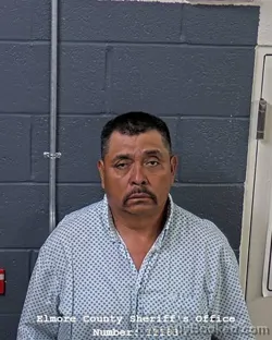 Mugshot of Mario Sanchez Gomez booked in Elmore County, Idaho on September 6, 2026