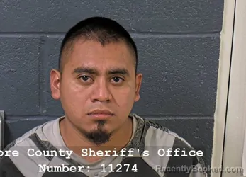 Mugshot of Jose Angel Garcia Ramos booked in Elmore County, Idaho on September 9, 2026