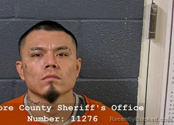 Mugshot of Luis Angel Martinez Garcia booked in Elmore County, Idaho on September 9, 2026