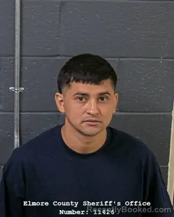 Mugshot of Melvin Edgardo Alvarenga Simeon booked in Elmore County, Idaho on September 14, 2026