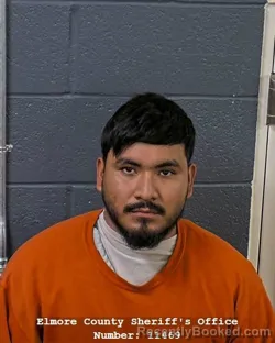 Mugshot of Gabriel Ernesto Cardenas Ramos booked in Elmore County, Idaho on September 15, 2026