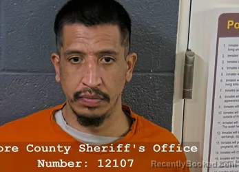 Mugshot of Marco Antonio Martinez Reyes booked in Elmore County, Idaho on October 2, 2026