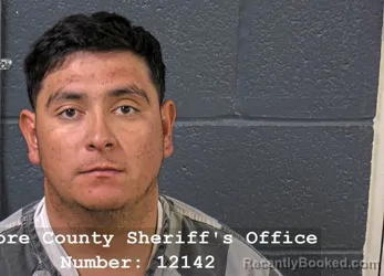 Mugshot of Hugo Damion Delgado Aboyte booked in Elmore County, Idaho on October 3, 2026