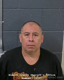 Mugshot of Ezequiel Plutarco Moran booked in Elmore County, Idaho on October 9, 2026