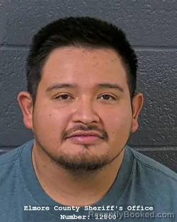 Mugshot of Miguel Lazaro-Valdez booked in Elmore County, Idaho on October 23, 2026