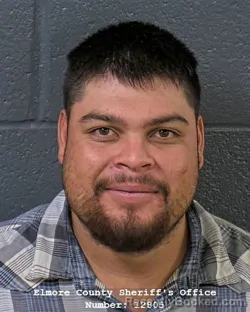 Mugshot of Jesus Aaron Morales-Lopez booked in Elmore County, Idaho on October 23, 2026
