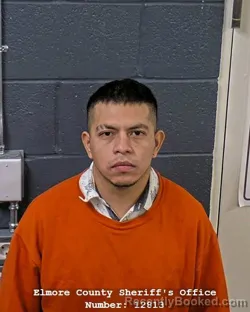 Mugshot of Jose Miguel Casas Sanchez booked in Elmore County, Idaho on October 23, 2026