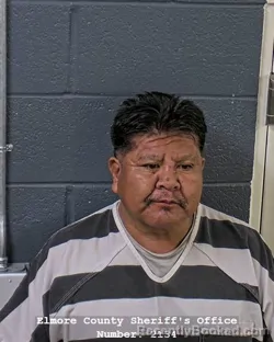Mugshot of Dirk Mario Roa booked in Elmore County, Idaho on September 15, 2026