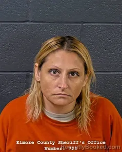 Mugshot of MISTY MICHELLE SAUCEDO booked in Elmore County, Idaho on July 28, 2026