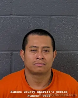 Mugshot of ELMER OMAR GARCIA booked in Elmore County, Idaho on July 19, 2026