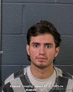 Mugshot of YANCARLOS ORTEGA SANABRIA booked in Elmore County, Idaho on July 27, 2026