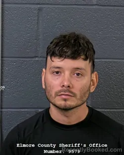 Mugshot of CRISTIAN JOHANY CORZO DIAZ booked in Elmore County, Idaho on July 27, 2026