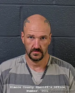 Mugshot of JOEY ALVIN MAYES booked in Elmore County, Idaho on July 27, 2026