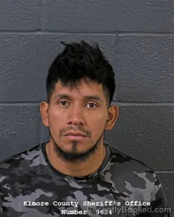 Mugshot of MELVIN LEONEL GUTIERREZ-CASIANO booked in Elmore County, Idaho on July 28, 2026