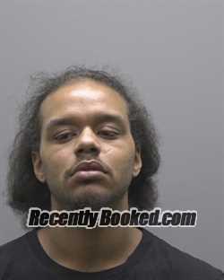 Booking photo from Alamance County, North Carolina