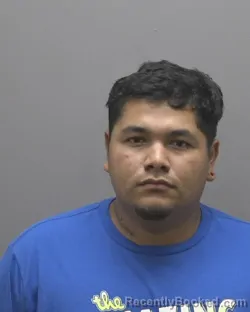 Mugshot of Noe Leonardo Becerra booked in Alamance County, North Carolina on August 30, 2026