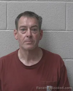 Mugshot of Steven Douglas Brown booked in Alexander County, North Carolina on October 8, 2026