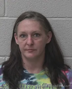 Mugshot of Ashley Nicole Hartley booked in Alexander County, North Carolina on August 10, 2026